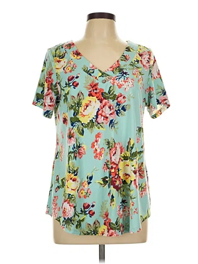 Pre-owned Assorted Brands Short Sleeve T-shirt In Blue