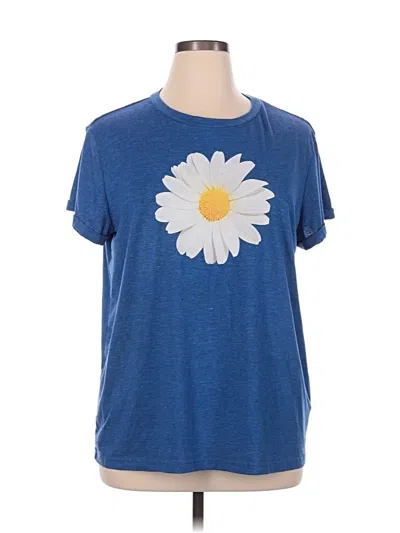 Pre-owned Assorted Brands Short Sleeve T-shirt In Blue