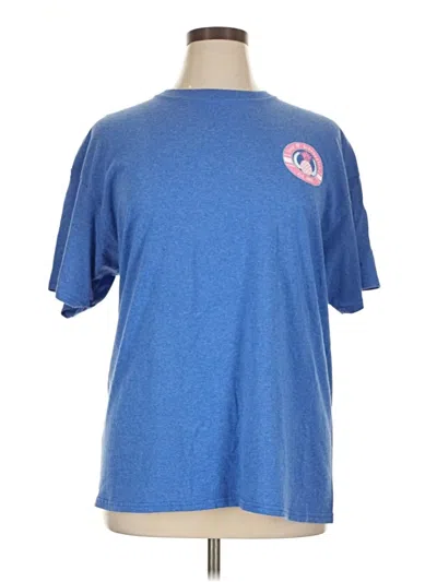 Pre-owned Assorted Brands Short Sleeve T-shirt In Blue
