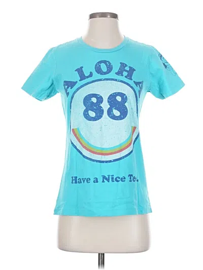 Pre-owned Assorted Brands Short Sleeve T-shirt In Blue