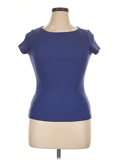 Pre-owned Assorted Brands Short Sleeve T-shirt In Blue