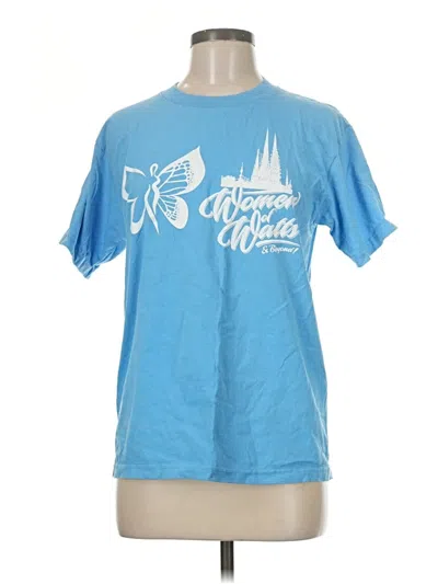 Pre-owned Assorted Brands Short Sleeve T-shirt In Blue