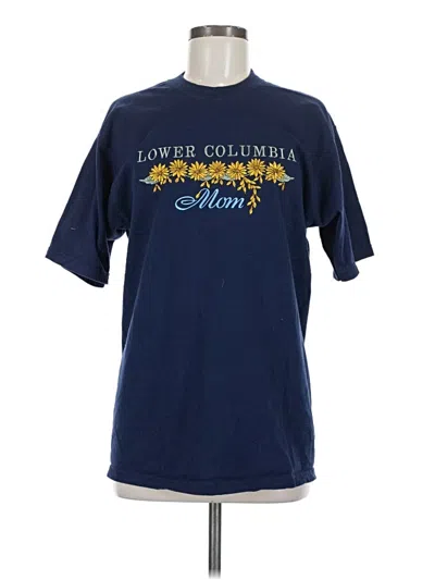 Pre-owned Assorted Brands Short Sleeve T-shirt In Blue