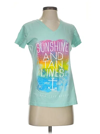 Pre-owned Assorted Brands Short Sleeve T-shirt In Blue
