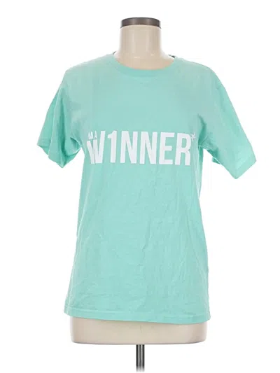 Pre-owned Assorted Brands Short Sleeve T-shirt In Blue