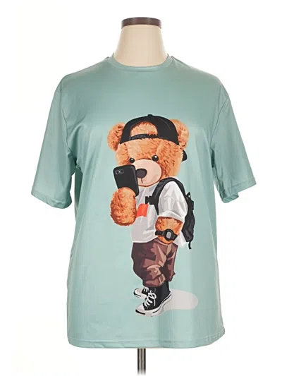 Pre-owned Assorted Brands Short Sleeve T-shirt In Blue