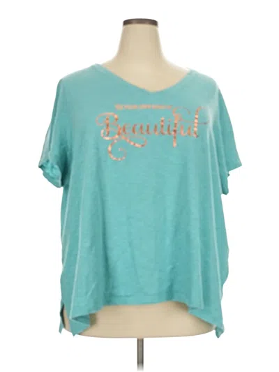 Pre-owned Assorted Brands Short Sleeve T-shirt In Blue