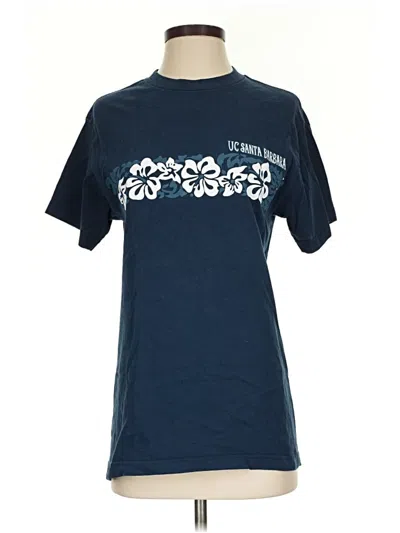 Pre-owned Assorted Brands Short Sleeve T-shirt In Blue