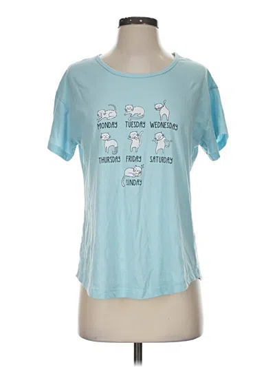 Pre-owned Assorted Brands Short Sleeve T-shirt In Blue