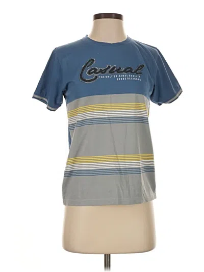 Pre-owned Assorted Brands Short Sleeve T-shirt In Blue