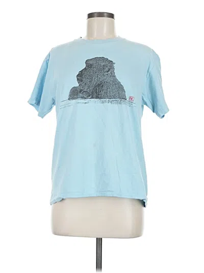 Pre-owned Assorted Brands Short Sleeve T-shirt In Blue