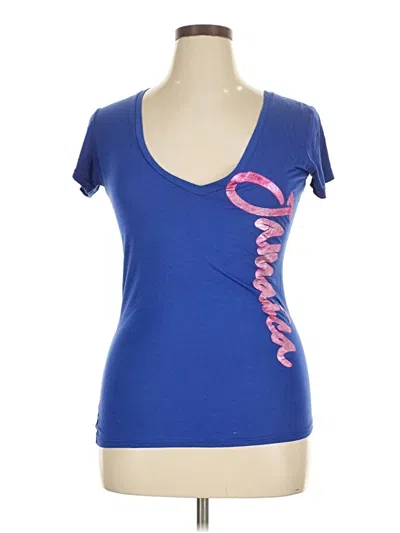 Pre-owned Assorted Brands Short Sleeve T-shirt In Blue