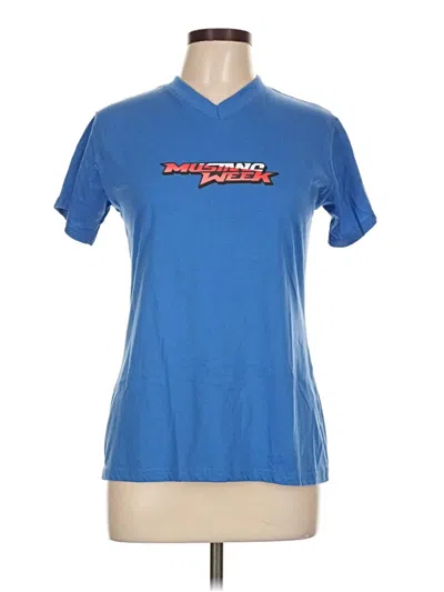 Pre-owned Assorted Brands Short Sleeve T-shirt In Blue