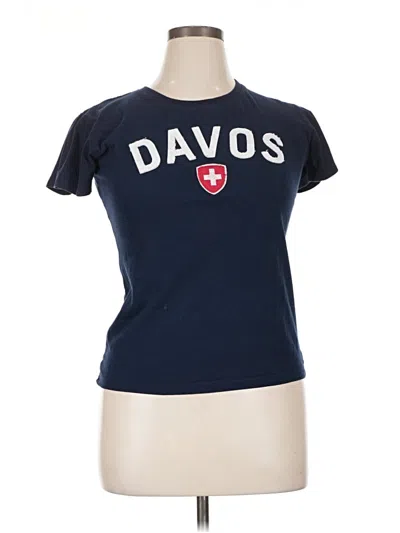 Pre-owned Assorted Brands Short Sleeve T-shirt In Blue