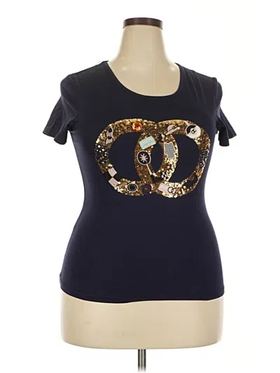 Pre-owned Assorted Brands Short Sleeve T-shirt In Blue