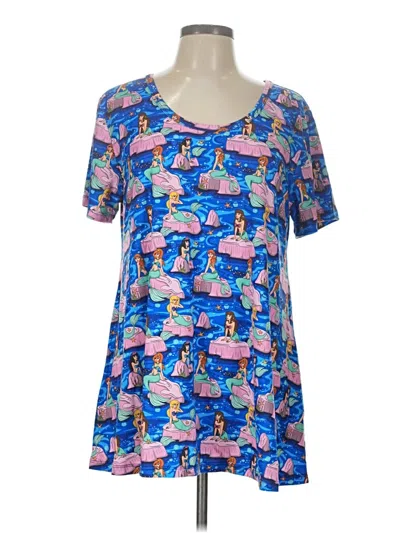 Pre-owned Assorted Brands Short Sleeve T-shirt In Blue