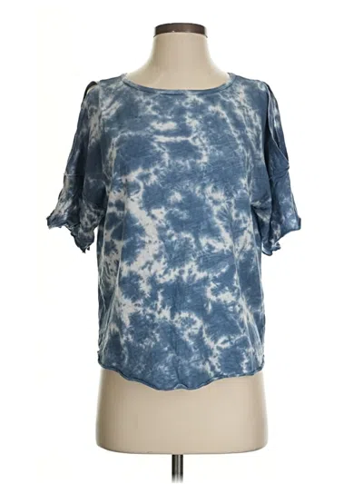 Pre-owned Assorted Brands Short Sleeve T-shirt In Blue