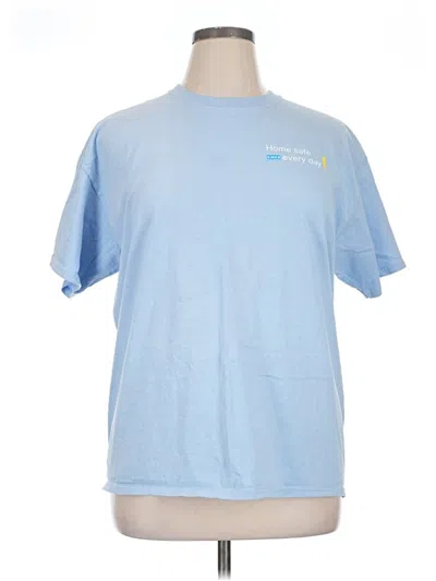 Pre-owned Assorted Brands Short Sleeve T-shirt In Blue