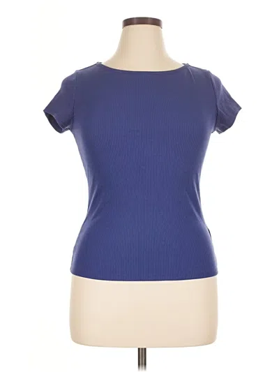Pre-owned Assorted Brands Short Sleeve T-shirt In Blue