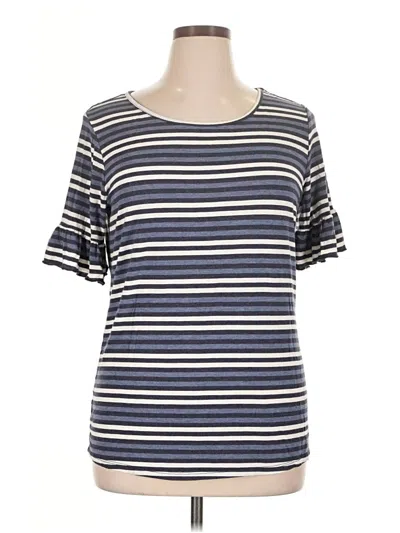 Pre-owned Assorted Brands Short Sleeve T-shirt In Blue