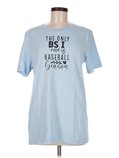 Pre-owned Assorted Brands Short Sleeve T-shirt In Blue
