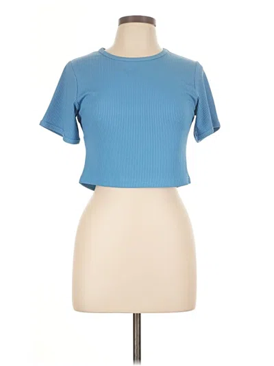 Pre-owned Assorted Brands Short Sleeve T-shirt In Blue