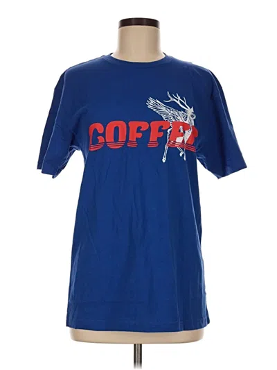 Pre-owned Assorted Brands Short Sleeve T-shirt In Blue