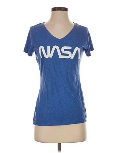 Pre-owned Assorted Brands Short Sleeve T-shirt In Blue