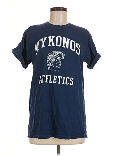 Pre-owned Assorted Brands Short Sleeve T-shirt In Blue