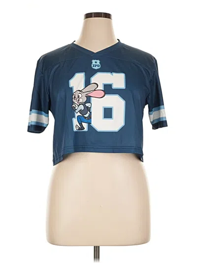 Pre-owned Assorted Brands Short Sleeve T-shirt In Blue