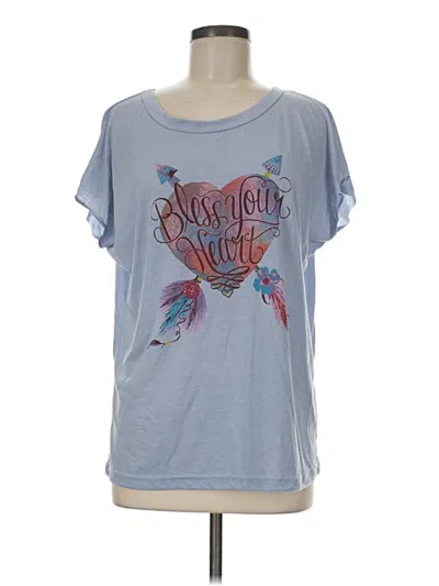 Pre-owned Assorted Brands Short Sleeve T-shirt In Blue