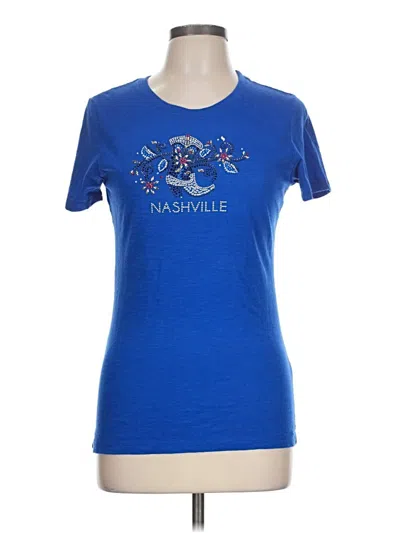 Pre-owned Assorted Brands Short Sleeve T-shirt In Blue