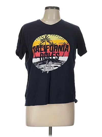 Pre-owned Assorted Brands Short Sleeve T-shirt In Blue
