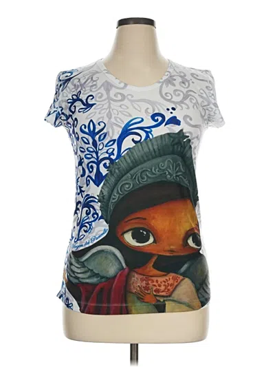 Pre-owned Assorted Brands Short Sleeve T-shirt In Blue