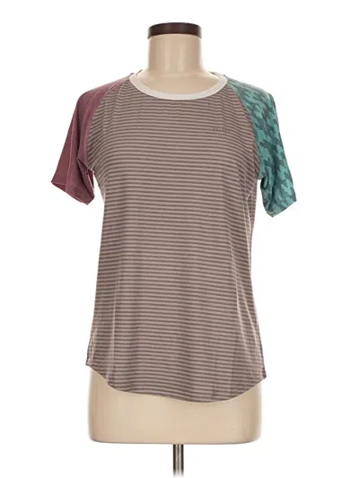 Pre-owned Assorted Brands Short Sleeve T-shirt In Brown