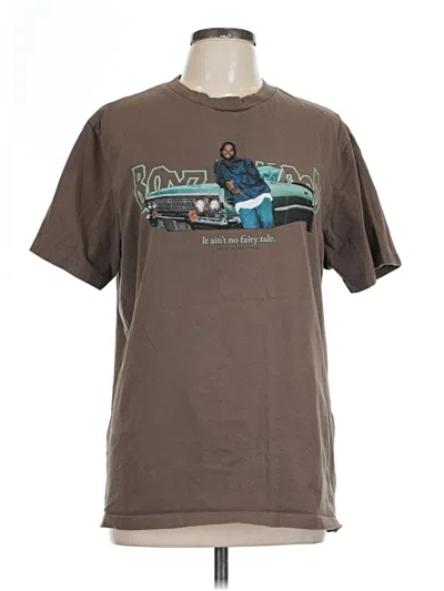 Pre-owned Assorted Brands Short Sleeve T-shirt In Brown
