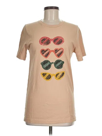 Pre-owned Assorted Brands Short Sleeve T-shirt In Brown