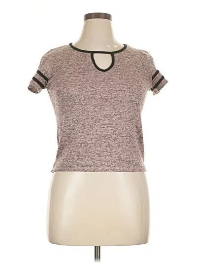 Pre-owned Assorted Brands Short Sleeve T-shirt In Brown