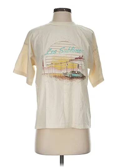 Pre-owned Assorted Brands Short Sleeve T-shirt In Brown