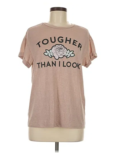 Pre-owned Assorted Brands Short Sleeve T-shirt In Brown
