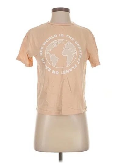 Pre-owned Assorted Brands Short Sleeve T-shirt In Brown