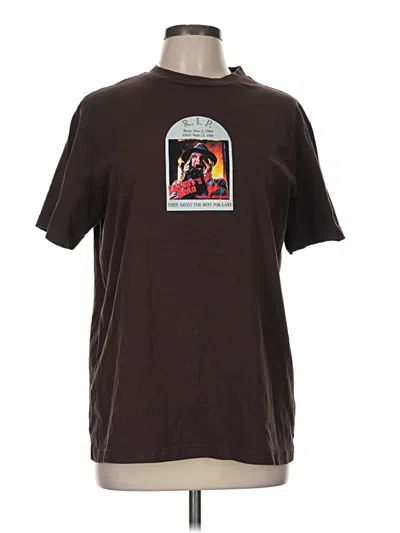 Pre-owned Assorted Brands Short Sleeve T-shirt In Brown