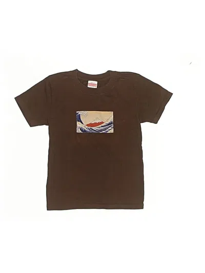 Pre-owned Assorted Brands Kids' Short Sleeve T-shirt In Brown