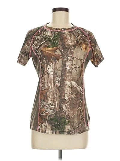 Pre-owned Assorted Brands Short Sleeve T-shirt In Brown