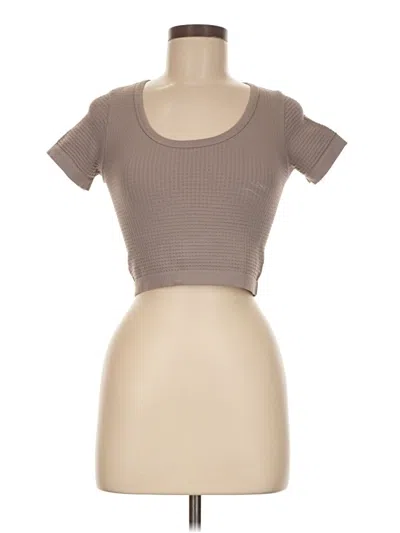 Pre-owned Assorted Brands Short Sleeve T-shirt In Brown