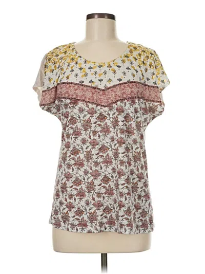 Pre-owned Assorted Brands Short Sleeve T-shirt In Brown