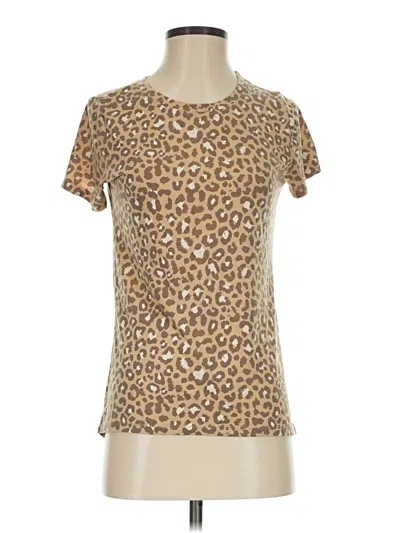 Pre-owned Assorted Brands Short Sleeve T-shirt In Brown