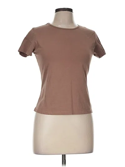 Pre-owned Assorted Brands Short Sleeve T-shirt In Brown