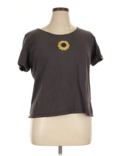 Pre-owned Assorted Brands Short Sleeve T-shirt In Brown