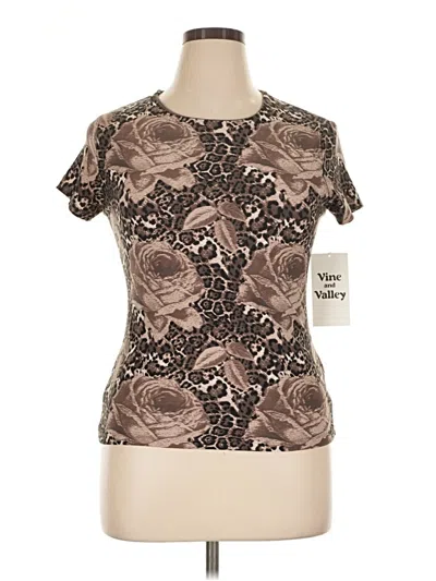 Assorted Brands Short Sleeve T-shirt In Brown